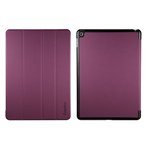 iPad Air 2 Hülle, EasyAcc Ultra Slim Cover Schutzhülle Bumper Lederhülle mit Standfunktion / Auto Sleep Wake Up Funktion für iPad Air 2 2014 Modell Number A1566/ A1567 – Lila, Ultra Slim - 8
