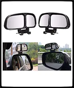 SEMAPHORE 2 Pcs Double Glass Adjustable Rear View Blind Spot Mirror Car Auxiliary Wide Angle Side-View Mirror For Renault KWID