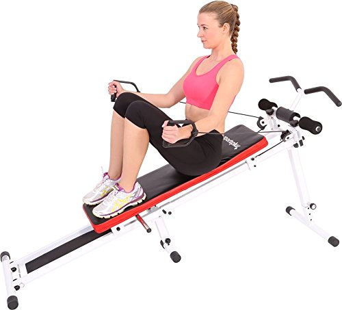 SportPlus Power Gym, Seilzugtrainingsgerät, zusammenklappbar, Benutzergewicht bis 120 kg, SP-TG-001 - 6