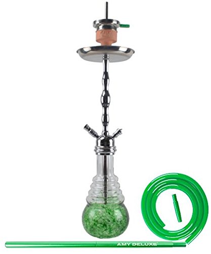 Preisvergleich Produktbild Amy Shisha Deluxe Glorious 630D Silver-Shaft Green-4