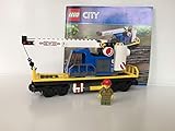 inkl. Original Bauanleitung Lego City Eisenbahn Waggon mit Kran, Kranwagen (aus 60198)