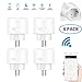 Produktbild KOBWA Smart Plug, WLAN Smart Steckdose Intelligente Plug WiFi Stecker fernbedienbar Timer Stromverbrauch messen funktioniert mit Google Home und Amazon Alexa [Echo, Echo Dot] 2.4 GHz Netzwerk