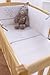 Clair de Lune Stardust Rocking Crib/ Cradle Quilt and Bumper Set (White)