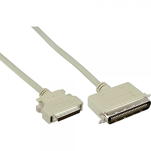 InLine 15512 SCSI II Kabel mini Sub D Stecker auf 50-polig Centronic Stecker 1,8m