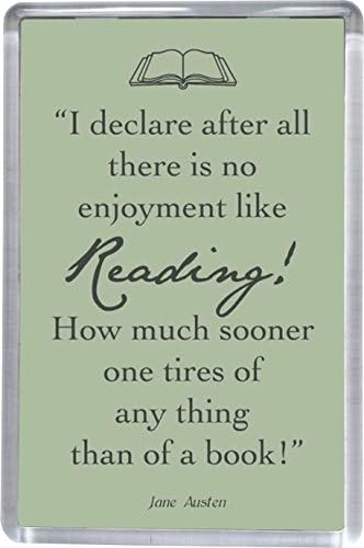 Jane Austen Reading Quote Fridge Magnet