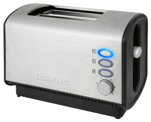 Taurus Legend Tostador Planet II Legen 850W 2 Ranuras, 850 W, Acero Inoxidable, Negro, Plata