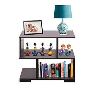 TVASTE Engineered Wood Multipurpose Storage Bedside Table for Living and Bedroom (Wenge Matt Finish)