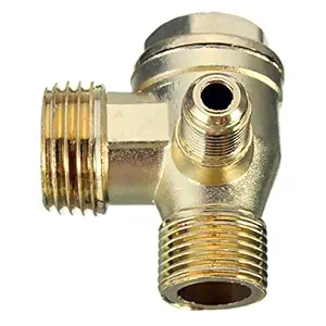 Generic 90 Degree Brass Male Threaded Check Valve Miniature air Compressor Pump Accessories