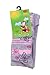 Weri Spezials Baby and Children Tights Flowers and Stripes, Grey, Size: 7-8 years (122/128)