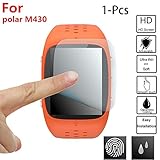 BZLine Polar M430 Bildschirm Schutzfolie | Explosionsgeschützte TPU Displayschutzfolie | Für Polar M430 GPS-Laufuhr | Sensible Berührung | Blendung Reduzieren | 1,3,5 Packs