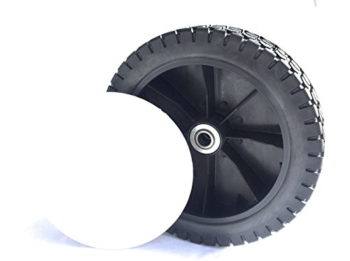 2 Ersatzräder für Rasenmäher Rasenmäherräder 200mm x 50mm mit Kugellager - 2
