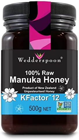 Wedderspoon Raw Kfactor 12 Manuka Honey - 500g (8 Pack Bundle)
