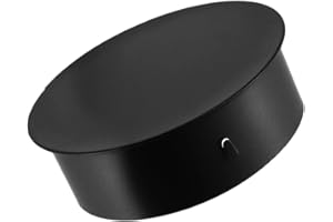 EASYBYMALL Stove Pipe Cap, Insulated Flue Pipe Cap, Heat Resistant Fireplace Flue Hole Cover For Pipe, Stainless Steel Chimney Pipe End Cap(50mm)