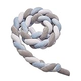 【Protección de bordes】La serpiente de cama de Queta puede evitar que la cabeza del bebé golpee contra la valla o esconda las manos y los pies en la valla.