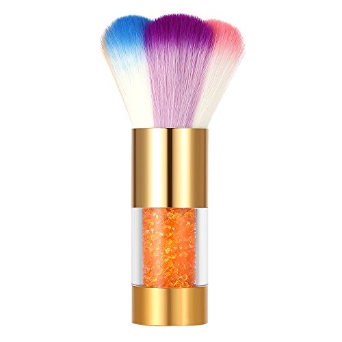 Anself Nail Art Dust Remover Powder Brush Cleaner For Acrylic & UV Nail Gel
