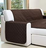  Funda de sofá con chaise longue Genius Smart marrón - Funda de sofá de 3 plazas (de 200 a 230 cm) - smart1c