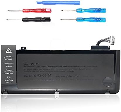 A1322 Battery for A1278 fit Laptop Apple MacBook Pro 13" Inch (Mid 2009 2010 2012,Early Late 2011) MB990CH/A MB990LL/A MB991J/A MB991LL/A MC374LL/A [Li-polymer 6 Cell 72WH 6200mAh] 18 Months Warranty (A1322)