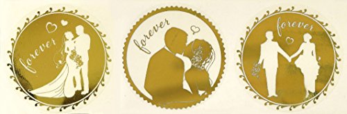 Avery Zweckform 56812-A Sticker auf Rolle Hochzeit 38 mm 50 Aufkleber im Spender (stabile Verpackung) - 3