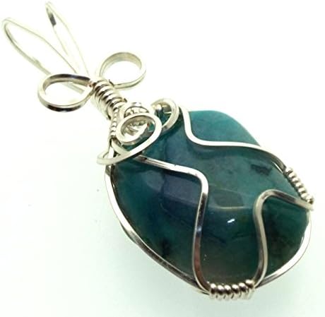Quantum Quattro Gemstone Silver Filled Wire Wrapped Pendant