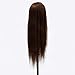 Neverland Beauty 26" 70% Real Hair Hairdressing Training Mannequin Hairdresser Training Heads With Free Clamp For College and Professional Use Brown