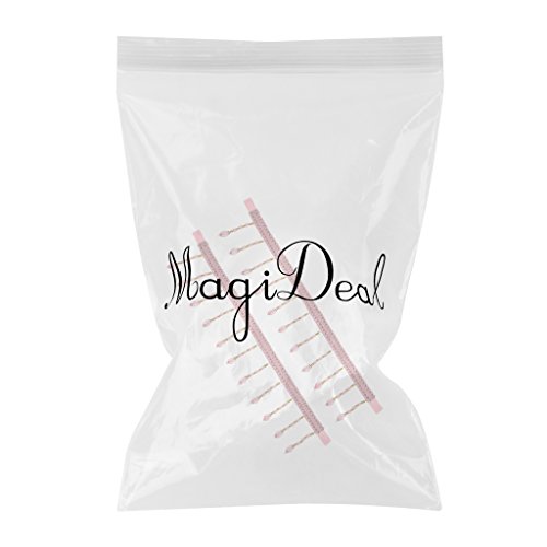 2x Vorhang Raffhalter Kristall Perlenkette Set für Raum Fenster Deko – one size, Rosa - 2
