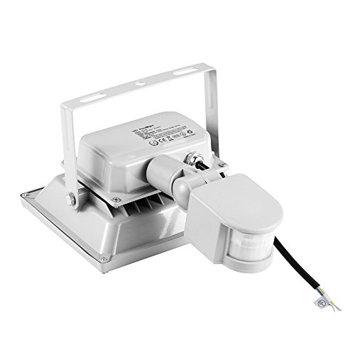 10W 20W 30W 50W 100W led strahler Flutlichtstrahler + Bewegungsmelder kaltweiß kaltweiss led fluter flutlicht kaltlicht Scheinwerfer Innenstrahler Außenstrahler wasserdicht IP65 Gartenstrahler Wandstrahler (20 Watt) - 6