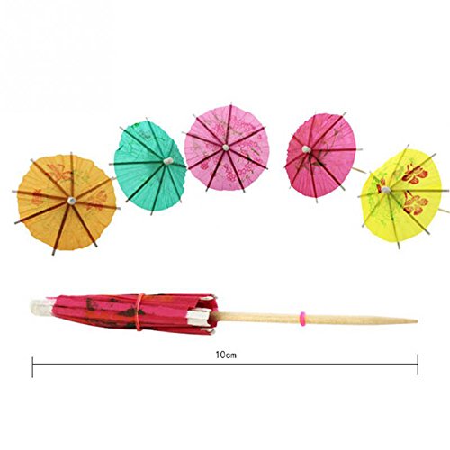 OUNONA 150pcs Cocktailschirmchen in verschiedenen Farben - 3