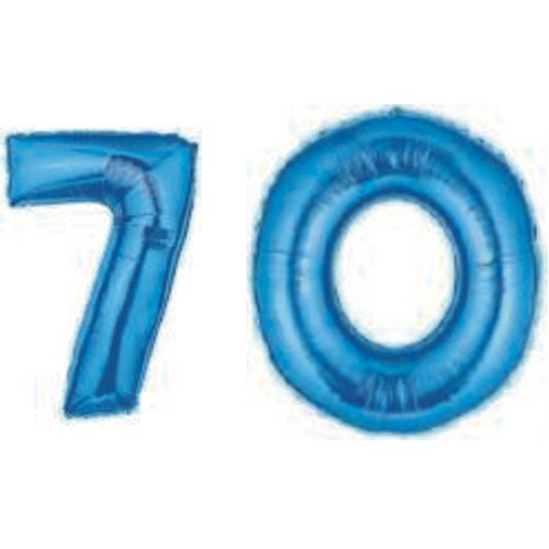 Preisvergleich Produktbild Riesige 70. Blaue Zahl Bläst Auf