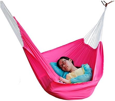 Leisure Single Double Indoor Mountaineering Camping Parachute Cloth Hammock Grass Red