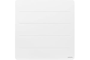 Atlantic, Nirvana Néo, Radiateur chaleur douce connecté, 1000 Watts, Blanc, Horizontal, Façade Galbée, Radiateur commandable et programmable à distance grâce à l'application Atlantic Cozytouch