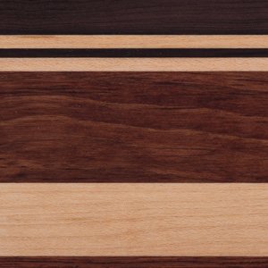 kwmobile Funda para Apple iPhone SE   5   5S - Carcasa de  Madera  para m  vil - Case Trasero  Duro  con dise  o bandes horizontales