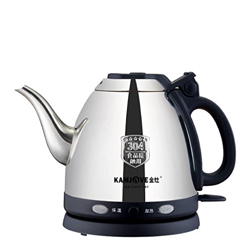XJRHB Bouilloire lectrique 304 en Acier Inoxydable Isolation lectrique Bouilloire Bouilloire Domestique Mise Hors Tension Automatique Anti-schage 0.8L
