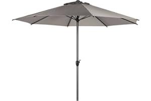 Hespéride - Parasol droit rond Loompa Taupe