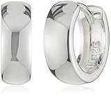 ZEEme Basic Unisex-Klappcreolen 925/- Sterling Silber 4/14mm hochglanzpoliert 500210126