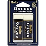 Helix Oxford Twin Pack of Erasers, Oxford Blue, Large