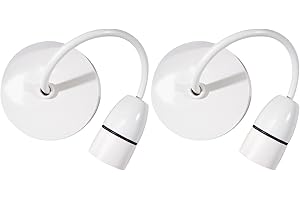 LAXIS Ceiling Pendant Light Fitting 6 Inch Ceiling Lights Vintage Hanging Light Plastic Lamp Hanging Light for Bed Room, Living Room, Dinning Room and Home Decor (Pack of 2)