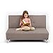 Children's Convertible 2 Seater Clic Clac Sofa Bed - Slate Grey