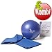 Produktbild 1 x Pilates Softball 22cm + 1 Pilates Band blau + 1 DVD Pilates Ball & Band