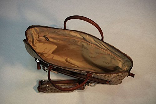 Damen Laptop Tasche 15 4  Jaquard - Tony Perotti Italy Farbe Dark Brown