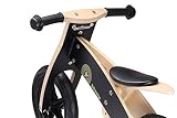 BIKESTAR® Premium Kinderlaufrad für mutige Entdecker ab 3 Jahren ★ 12er Natur Holz Edition ★ Teuflisch Schwarzes Piraten Design - 5