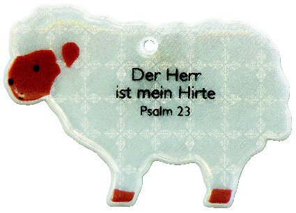 Softreflektor mouton 'der m. ist...'6,5 x 5 cm