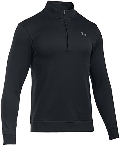 "NEW 2017" UNDER ARMOUR COLDGEAR® STORM THERMAL 1/4 ZIP FLEECE LINED GOLF JUMPER (Black, Large)