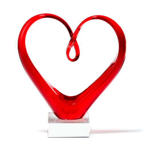 Leonardo 090871 Skulptur Heart, rot