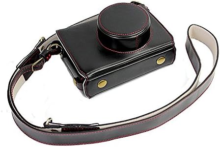 Newlan Protective Compact Leather Case,bag with Shoulder Strap for Fujifilm X100, Fujifilm X100S, Fujifilm X100T(Black)
