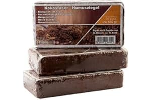 TROPICSHOP Coconut Bedding Substrate – Coconut Brick for Reptiles – Easy Partitionable Coconut Soil – XXL Humus Brick as Terrarium Litter Cocoground Coconut Primer Coconut Brick Coconut Brick Coconut Swelling