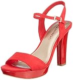 Velour-Optik Tamaris Damen 1-1-28398-22 Riemchensandalen, Rot (Lipstick/PAT. 564), 39 EU