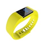 OverDose M1 Bluetooth Smart Armband Uhr Sport Gesunde Pedometer Schlaf Monitor -Unterstützte Modelle: Für iPhone 4S / 5 / 5C / 5S / 6 / 6P IOS7.1 oben, Android 4.4 und höher (Gelb)