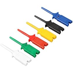12pcs 6 colores pequeño gancho de la prueba Grabber clip, Sonda único para PCB SMD IC multímetro Cable DIY