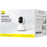 Baseus Security P1 Indoor Wi-Fi Camera, AI Detection, 360&deg; Pan, Night Vision, MicroSD up to 256GB and D with Google and Alexa