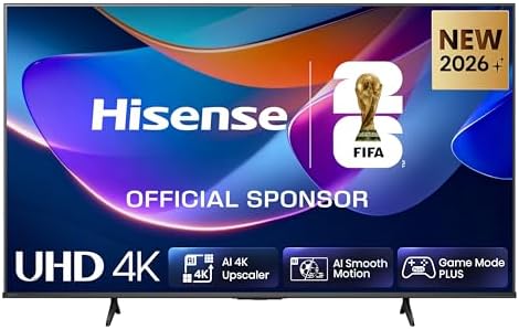 Hisense Smart TV 43" 4K 43E6ST, 60Hz, DTS Virtual X, VIDAA OS con 1000+ APP, HDR 10+, Game Mode Plus, Bluetooth, Wifi, Alexa Built-in, AirPlay2, lativù 4K